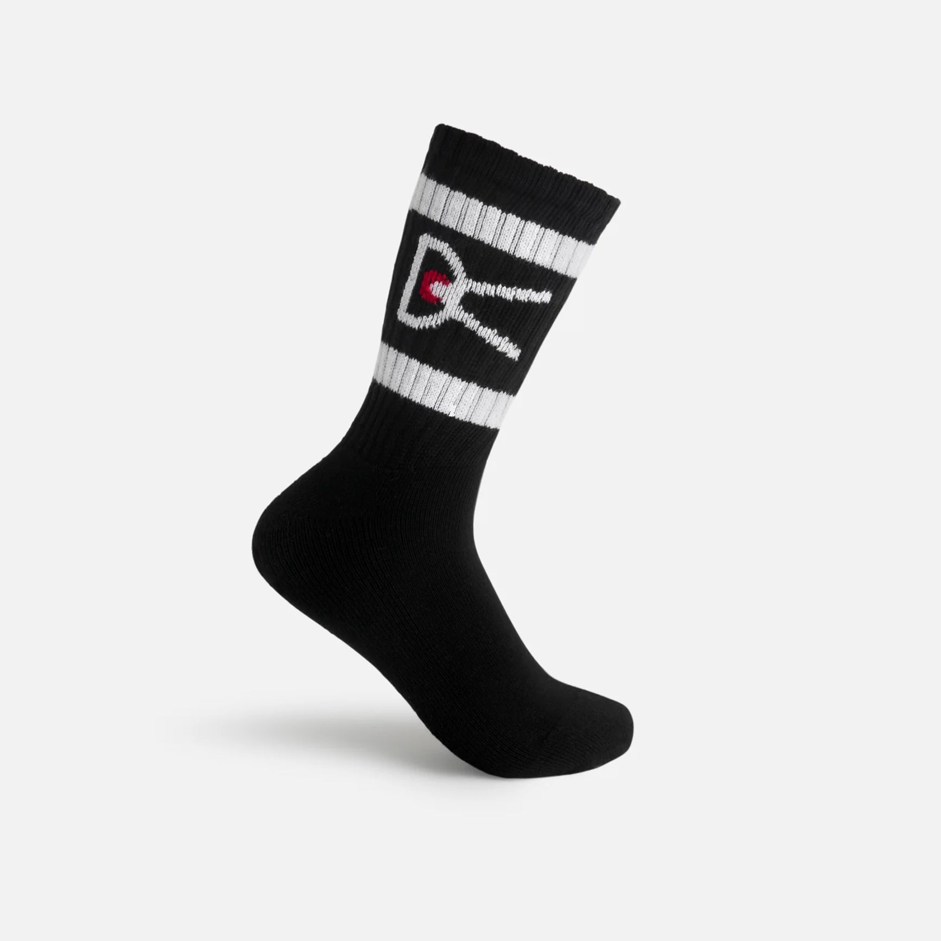 District Vision USA Cotton Socks - Black/White (2 Pack)