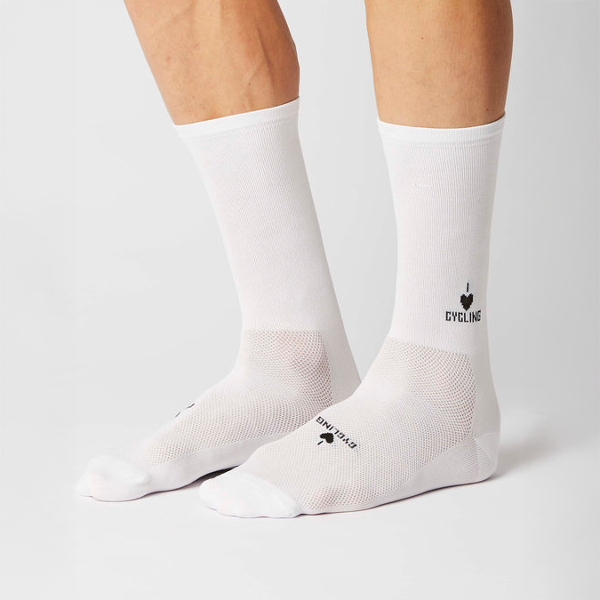 Fingerscrossed #Classic Iconic I Love Cycling - White