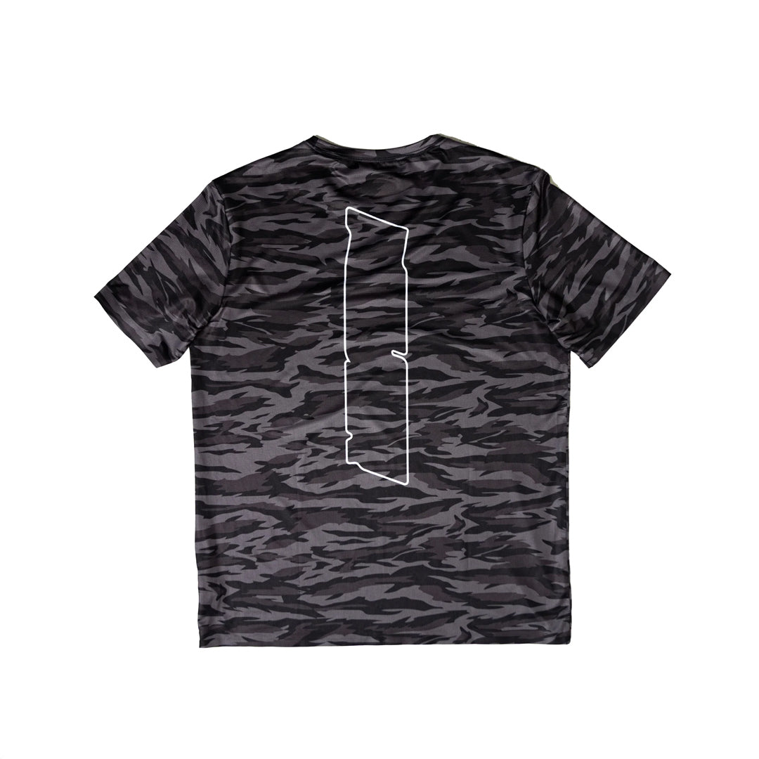 Never Camo Tee - Black – CCACHE RUNNING