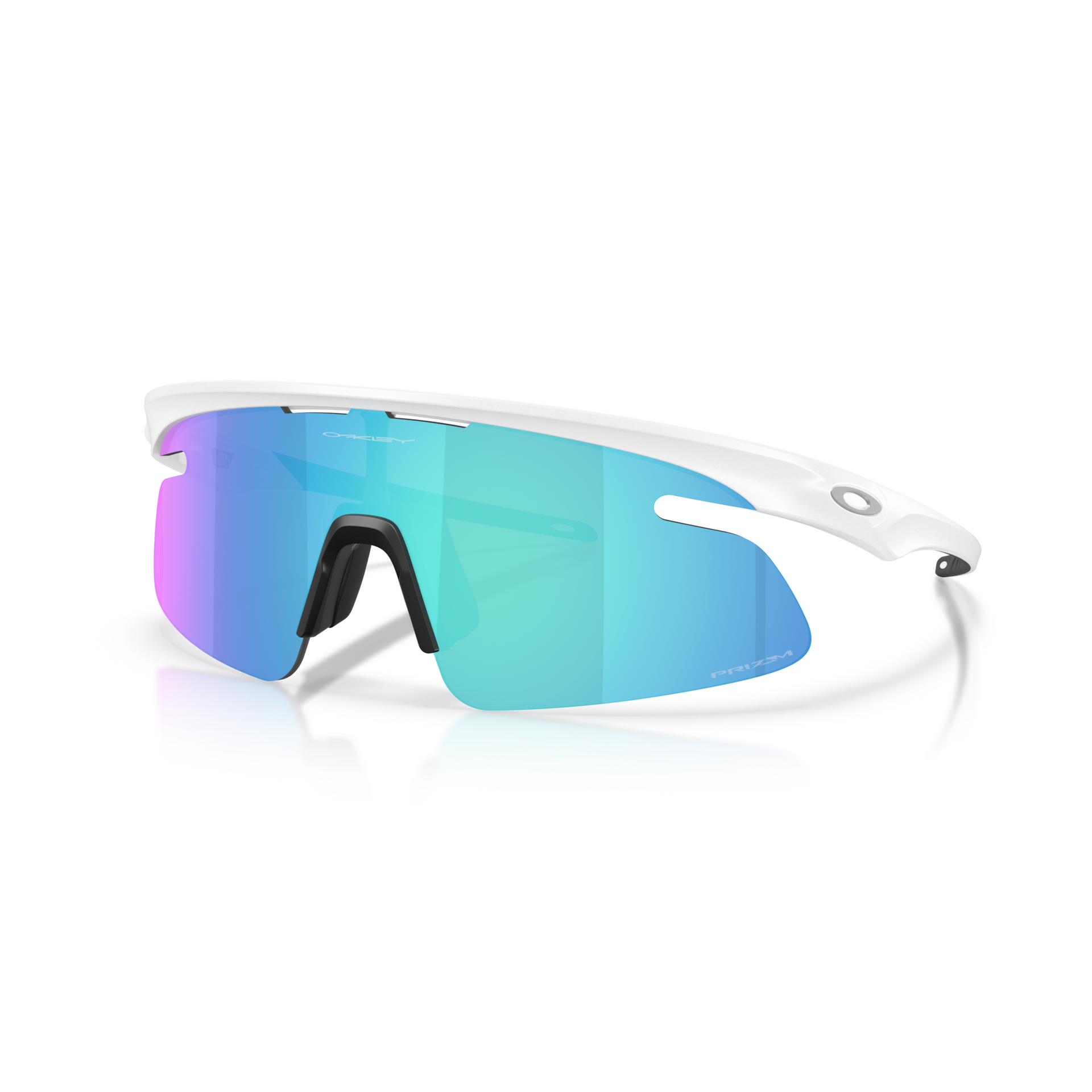 Oakley RSLV Lite Sunglasses - Matte White (Prizm Sapphire Lens)