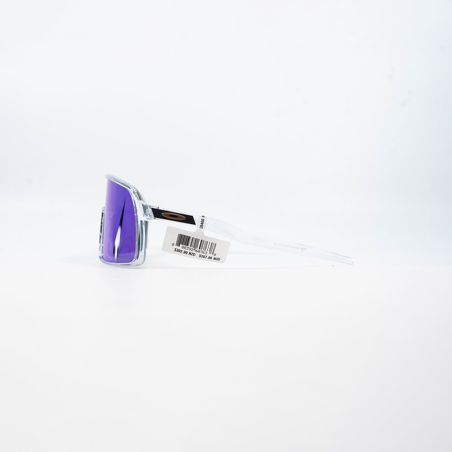 Oakley Sutro Sunglasses - Clear (Prizm Sapphire Lens)