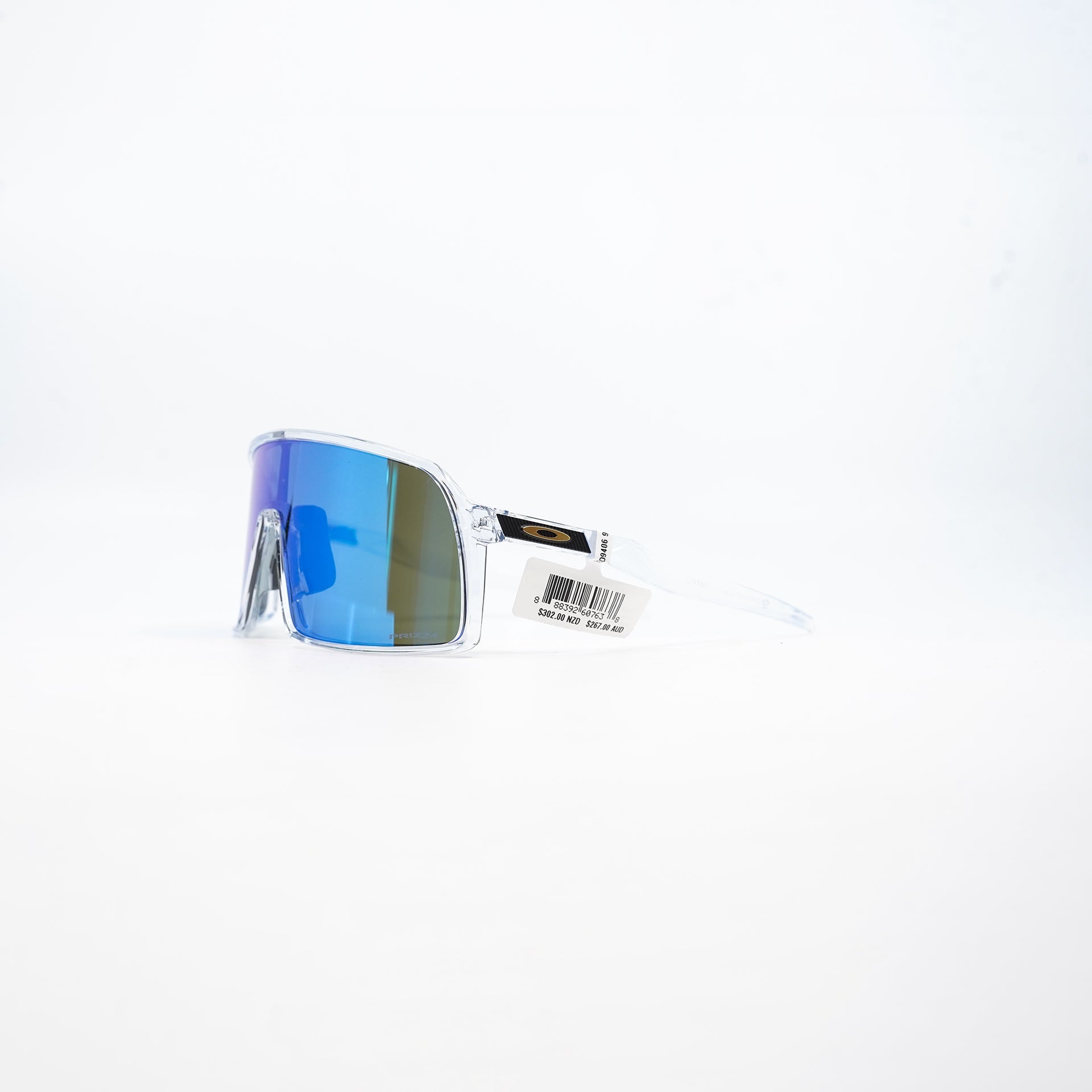 Oakley Sutro Sunglasses - Clear (Prizm Sapphire Lens)