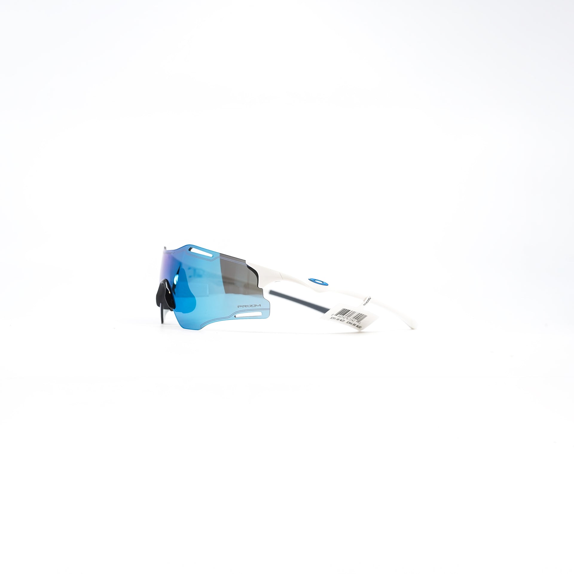 Oakley Cybr Zero Sunglasses - Polished White (Prizm Sapphire Lens)