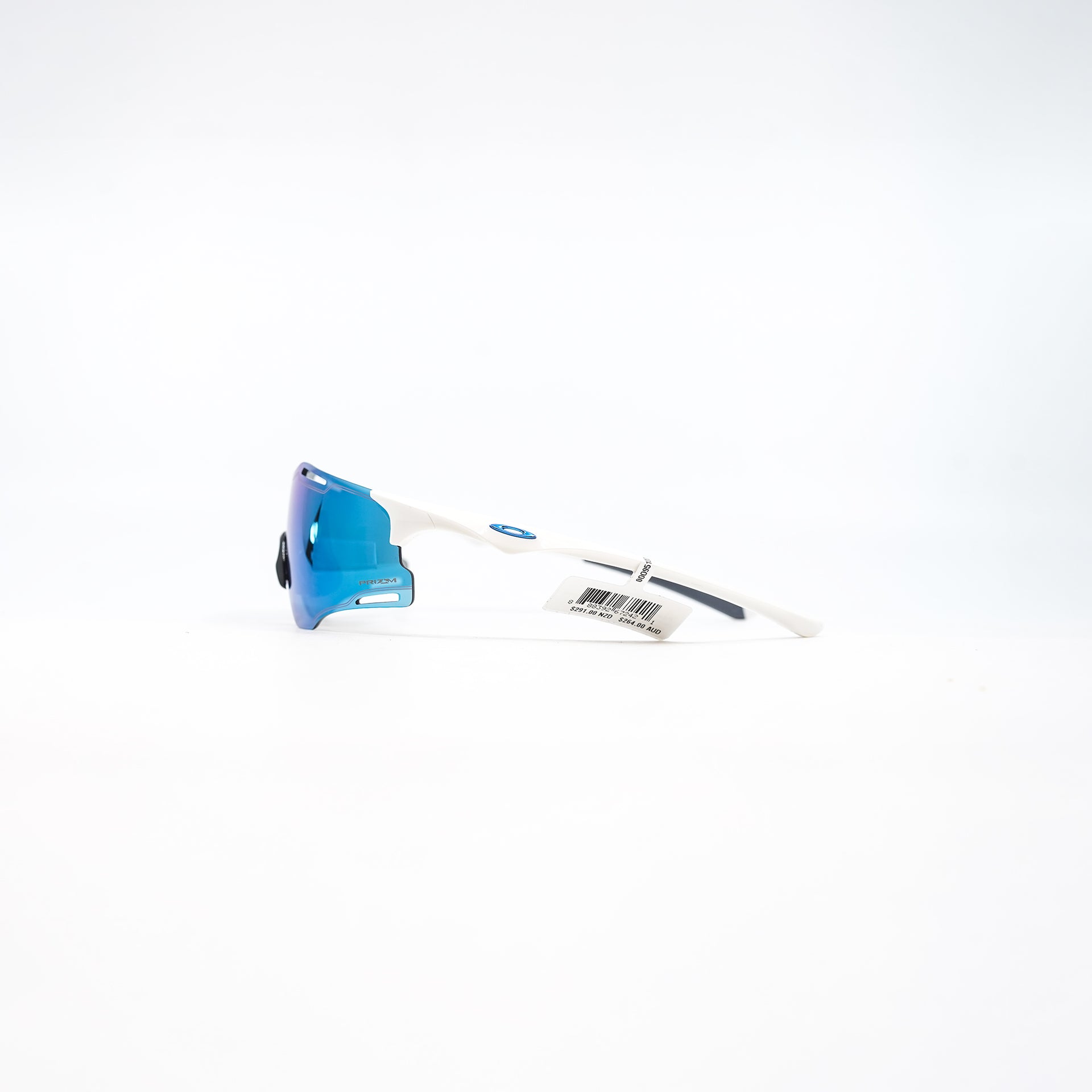 Oakley Cybr Zero Sunglasses - Polished White (Prizm Sapphire Lens)