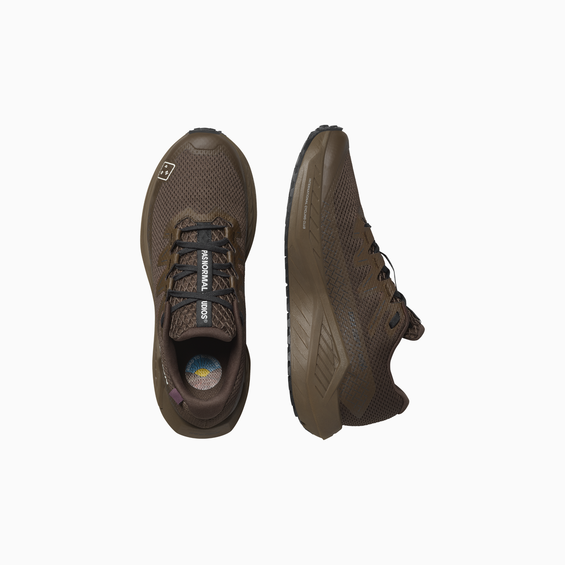 Pas Normal Studios x Salomon DRX Defy Gravel - Earth Brown / Wren / Dark Navy
