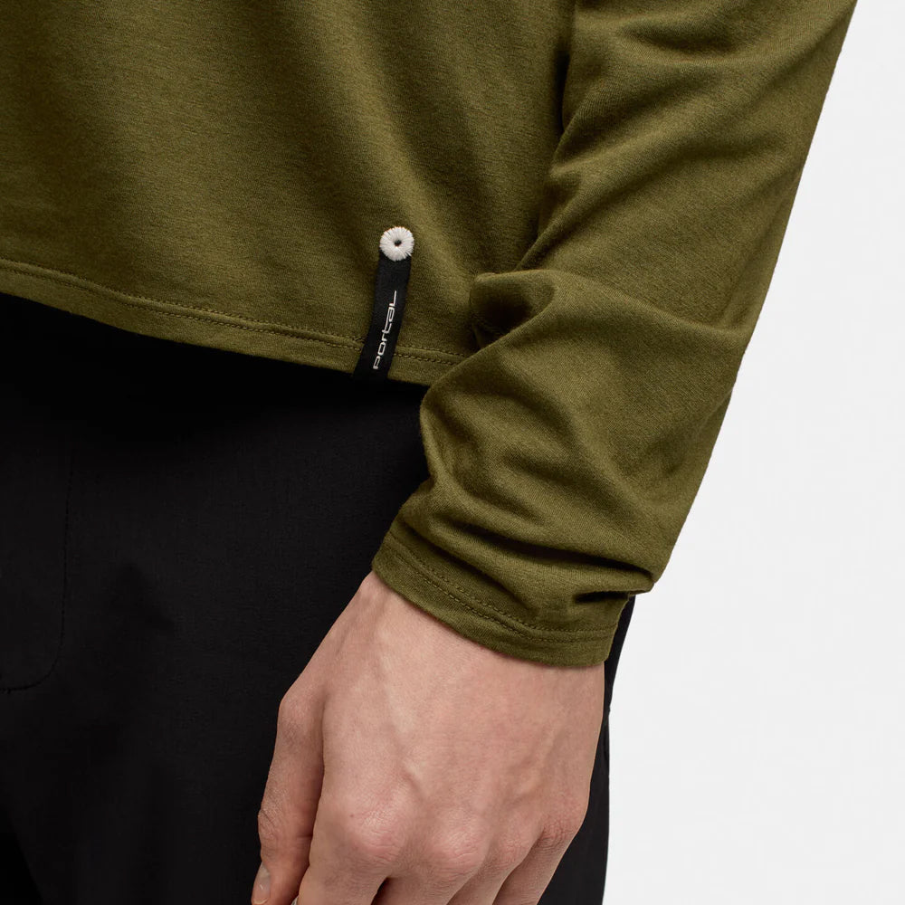 Portal Drift Merino LS Tee - Dark Olive – CCACHE RUNNING