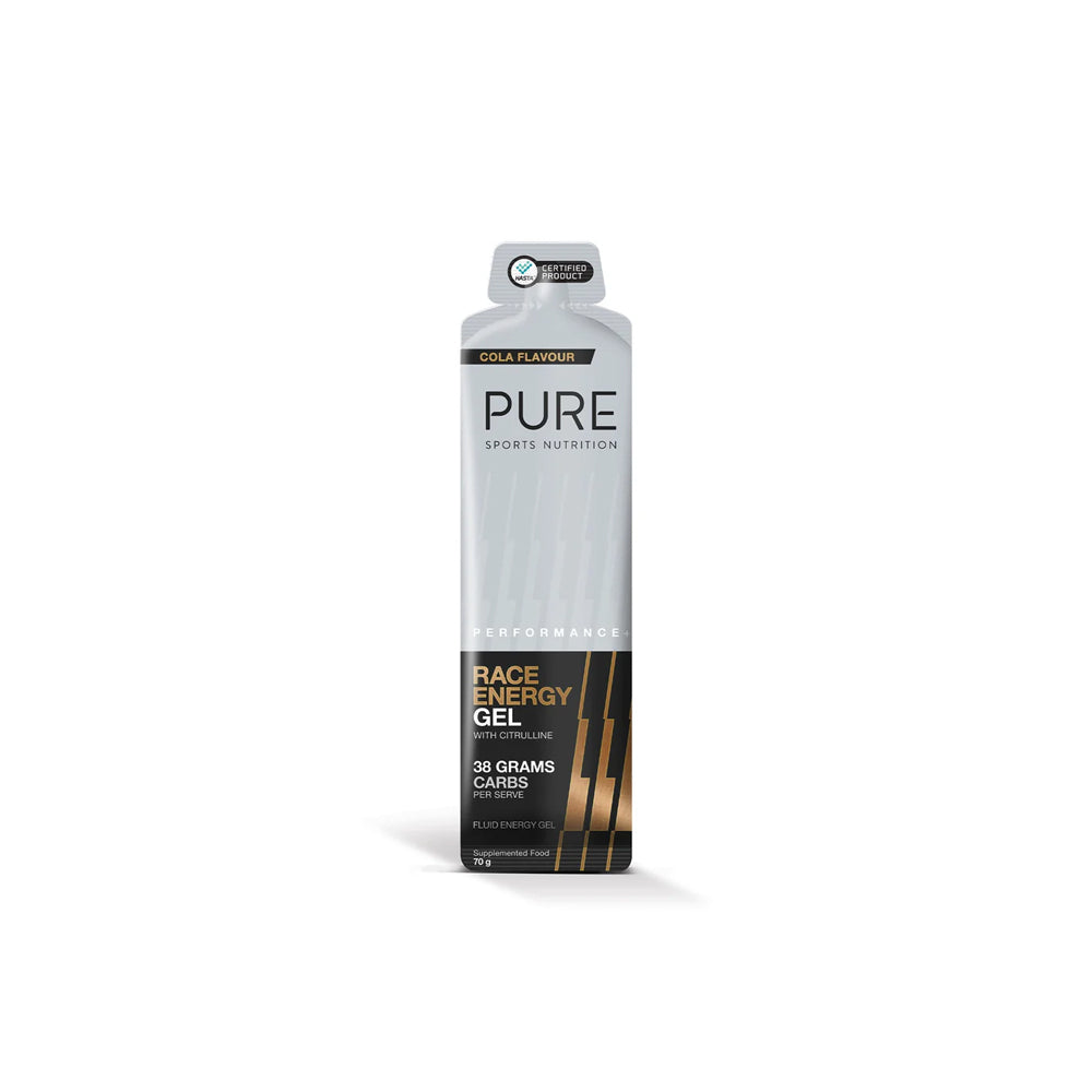 PURE Performance + Race Energy Gel 70g - Cola (Single Serving)