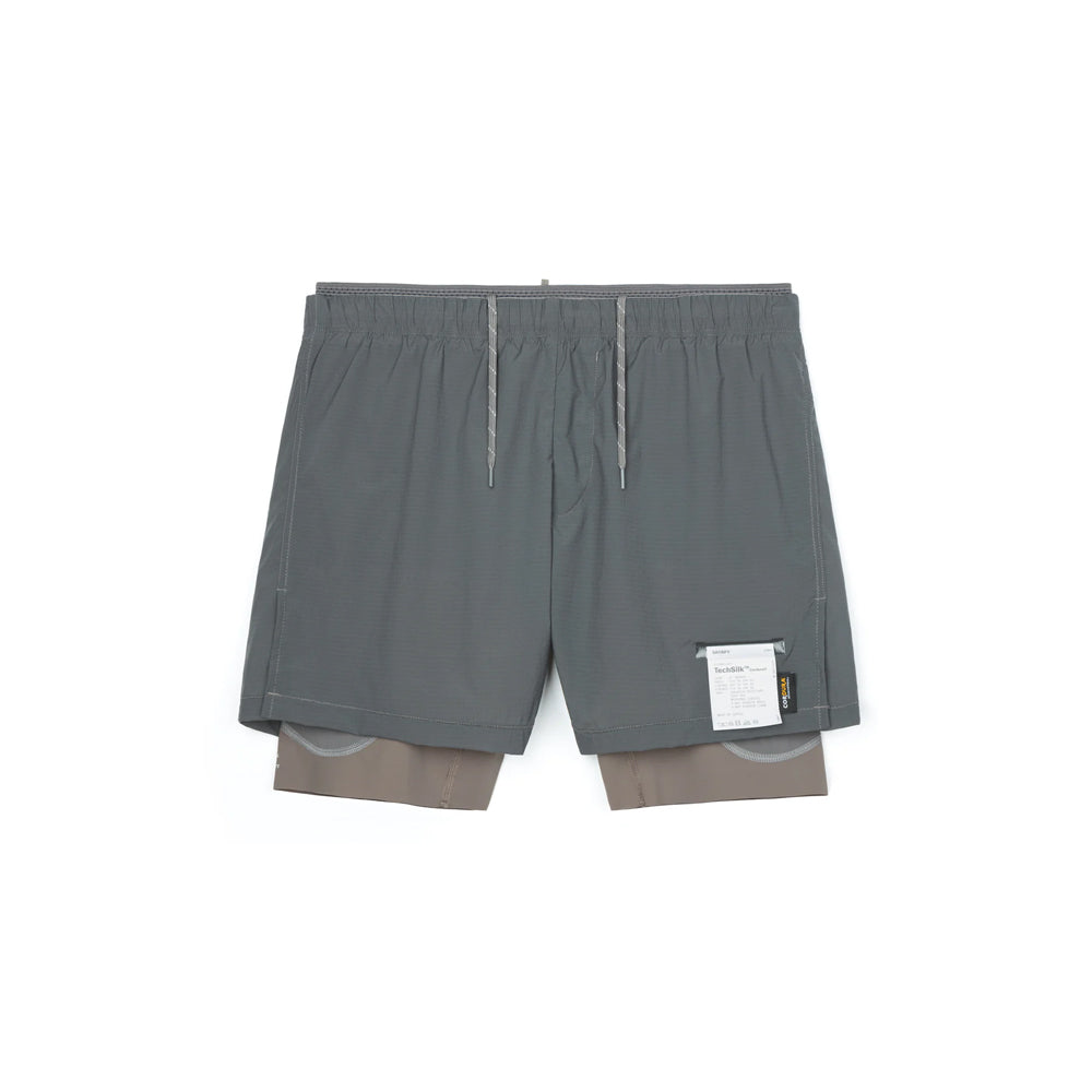 Satisfy TechSilk™ Cordura® 8" Shorts - Grey Stone