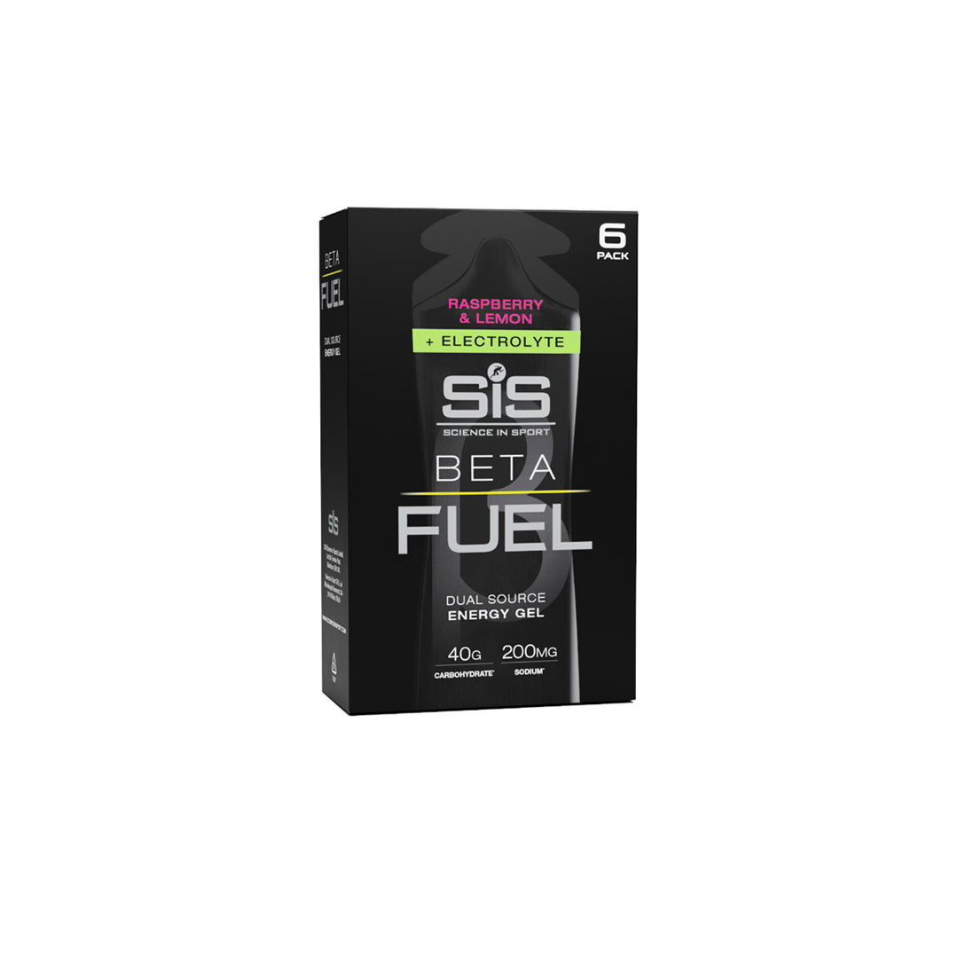SIS Gel Beta Fuel + Electrolytes - Raspberry & Lemon - 6 Pack