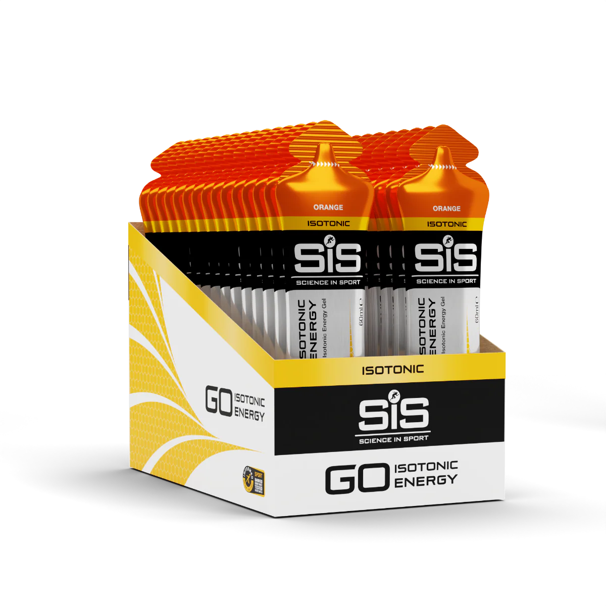 SIS Go Plus Isotonic Energy Gels - Orange - Box 30