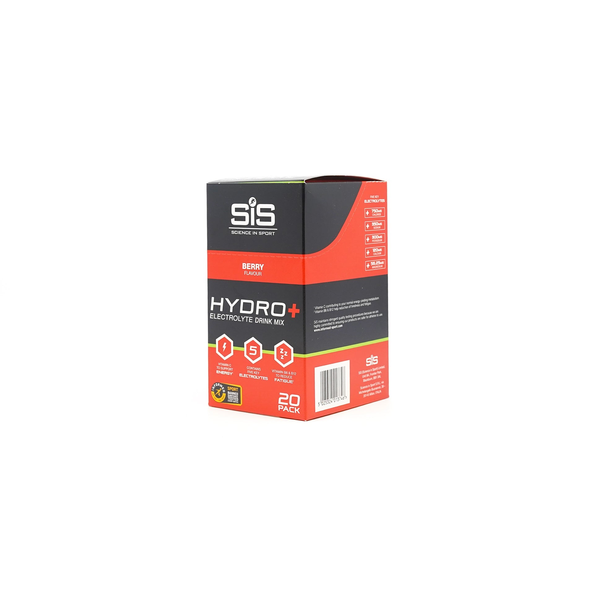 SIS HYDRO+ Electrolyte Drink Mix - Berry (Box of 20)