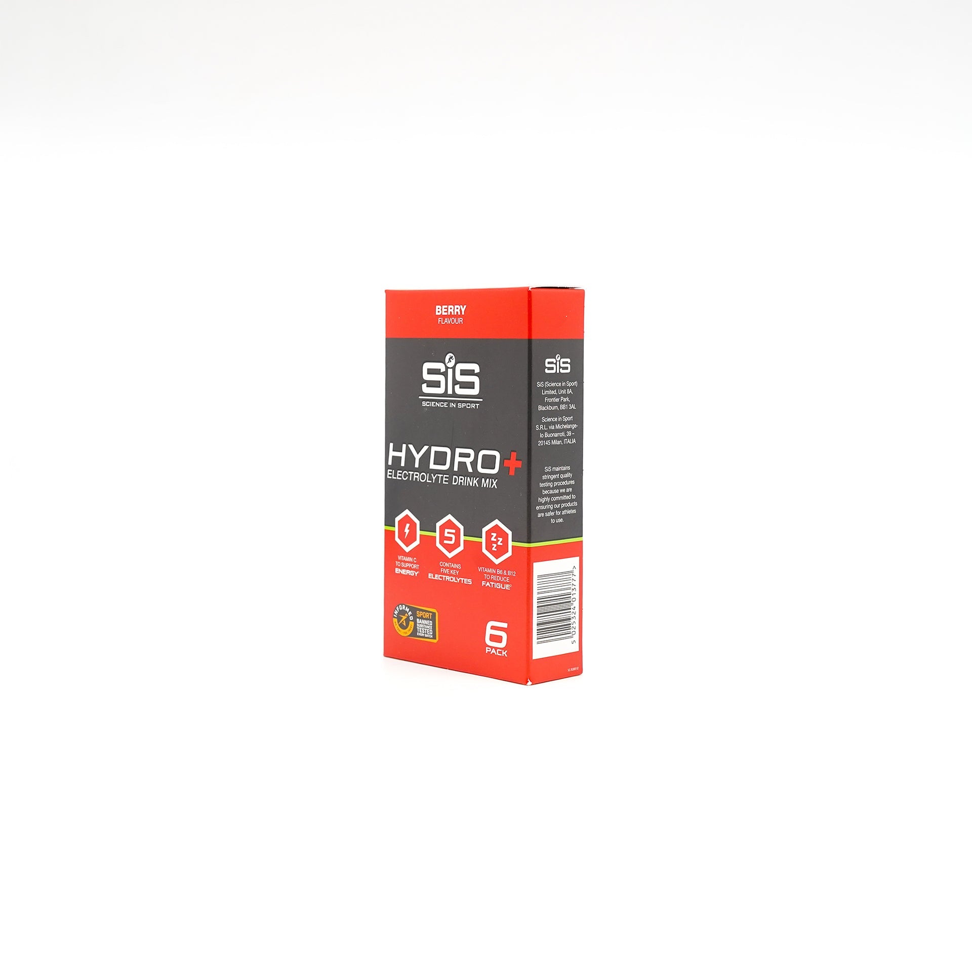 SIS HYDRO+ Electrolyte Drink Mix - Berry (Box of 6)