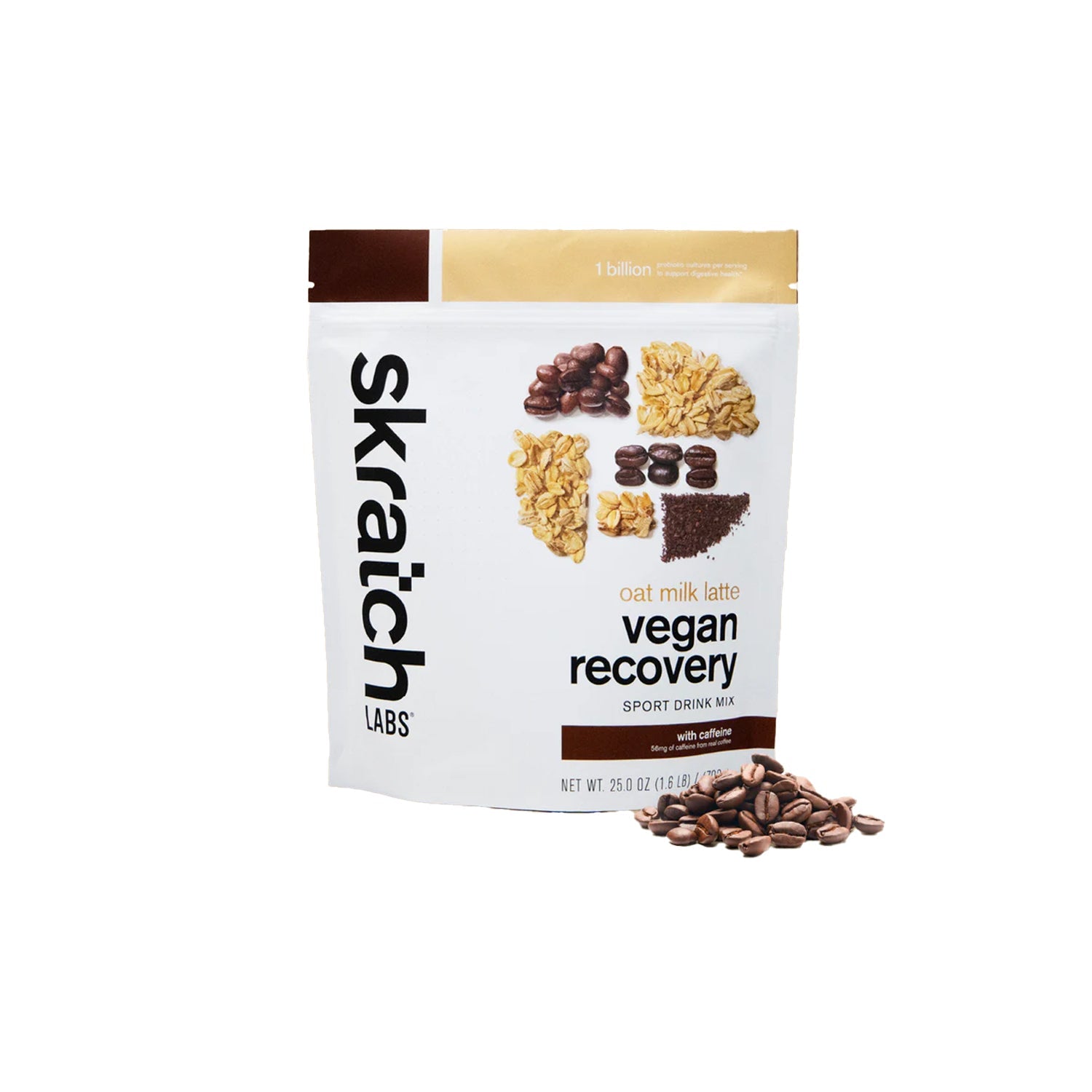 Skratch Labs Sport Vegan Recovery Drink Mix - 12 Servings - Oat Milk Latte